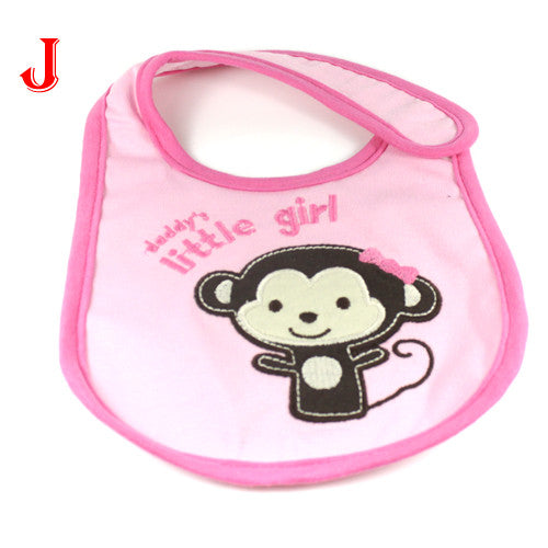 Cute Baby Towel Saliva Waterproof New Kids Cartoon Pattern 3 Layer Toddler Lunch Bibs