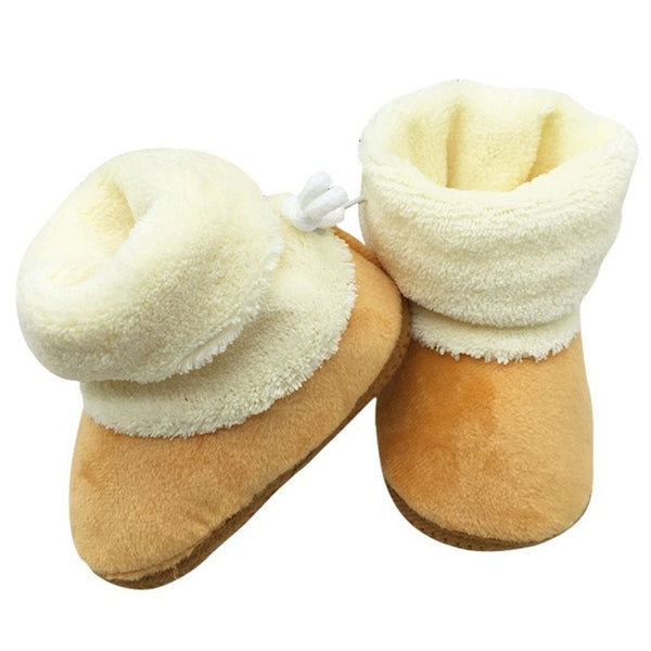 Trendy Newborn Kids Infant Toddler Crib Shoes Baby Girls Soft Soled Winter Snow Boots