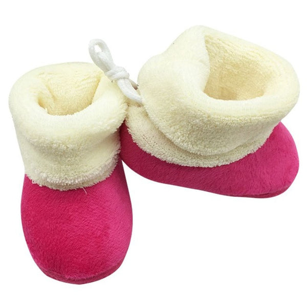 Trendy Newborn Kids Infant Toddler Crib Shoes Baby Girls Soft Soled Winter Snow Boots