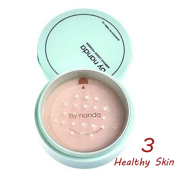 3 Color Translucent Pressed Powder with Puff Smooth Face Makeup Foundation Waterproof Loose PowderSkin Finish Setting Powder