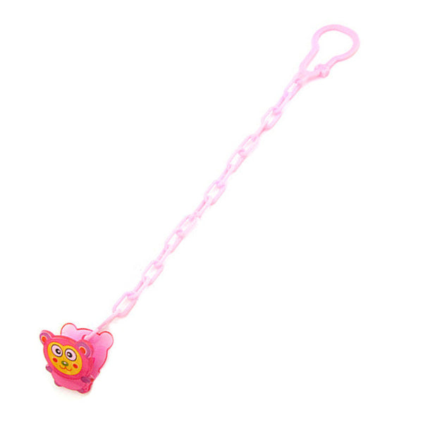 Cute Baby Pacifier Chain Baby Soothers Chain Clip Holder Feeding Product Animal Cartoon Baby Pacifier Anti Lost Chain