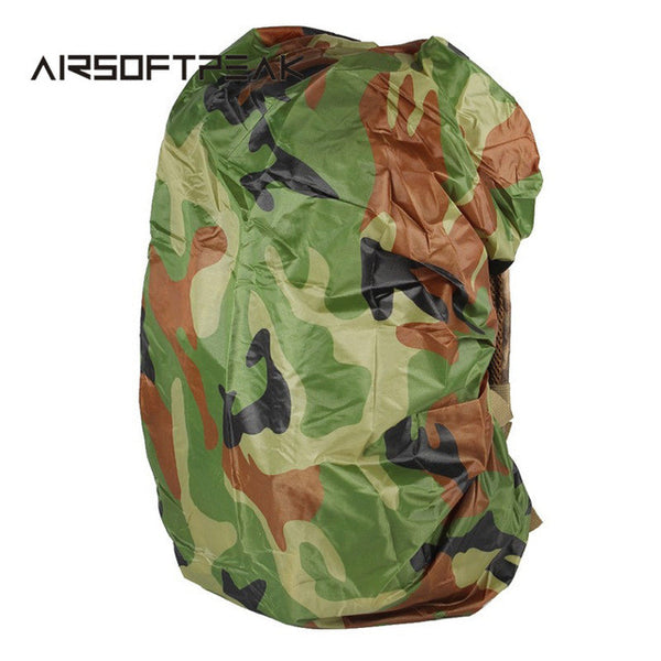 AIRSOFTPEAK 25L-40L Backpack Dust Rain Cover Waterproof Rucksack Bag Covers Camouflage Nylon Case For Hunting Camping Hiking