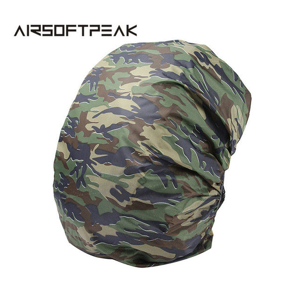 AIRSOFTPEAK 25L-40L Backpack Dust Rain Cover Waterproof Rucksack Bag Covers Camouflage Nylon Case For Hunting Camping Hiking