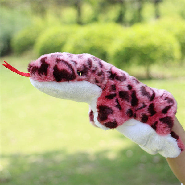 Animal Hand Puppet Baby Plush Toys Parrot Eagle Duck Wolf Doll Baby Toy Brinquedo Marionetes Fantoche