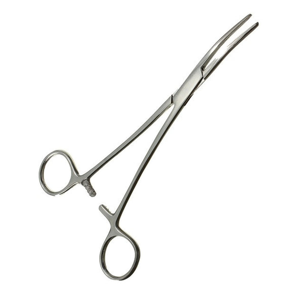 1pc Pet Medical stainless steel straight/curved head Ratchet hemostatic forceps forceps needle holder for pet hair clamp pliers