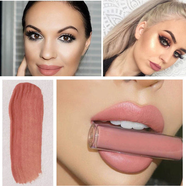 Makeup Beauty Matte Lip Tint Waterproof Lip Gloss Matte Lip Stick Cosmetics Nude Liquid Lipstick Matte Metalic Lips Pencil