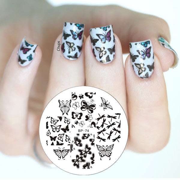 1pc 31 Designs Available Born Pretty Stamping Plate  Lace Starfish & Shell Negative Space Leaves Flowers Animals Nail Template