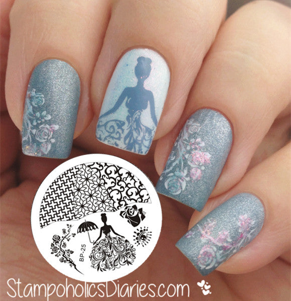 1pc 31 Designs Available Born Pretty Stamping Plate  Lace Starfish & Shell Negative Space Leaves Flowers Animals Nail Template