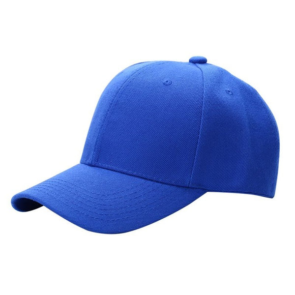 Men Women Plain Baseball Cap Unisex Curved Visor Hat Hip-Hop Adjustable Peaked Hat Visor Caps Solid