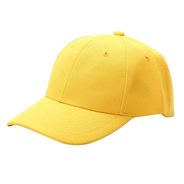 Men Women Plain Baseball Cap Unisex Curved Visor Hat Hip-Hop Adjustable Peaked Hat Visor Caps Solid