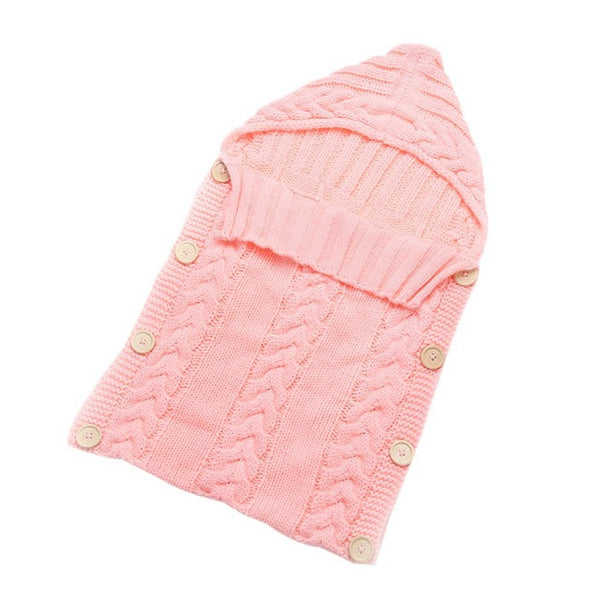 Newborn Baby Wrap Swaddle Blanket 0-12 Months Kids Toddler Wool Knit Blanket Swaddle Baby Sleeping Bag Sleep Sack Stroller Wrap