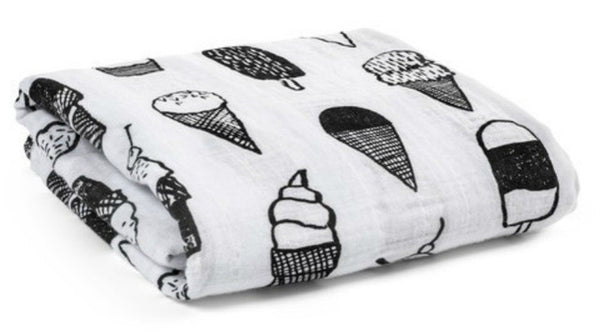 baby blanket newborn Muslin Swaddle Black White swaddle infant parisarc kids boys towels Aden Anais Manta de Bebe baby deken