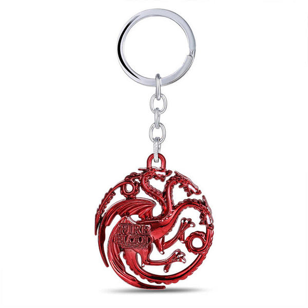 Game of thrones Key Chain A Song of Ice and Fire Key Rings For Gift Chaveiro Car Keychain Jewelry Targaryen Key Holder Souvenir