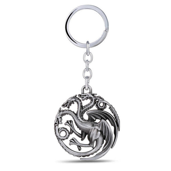 Game of thrones Key Chain A Song of Ice and Fire Key Rings For Gift Chaveiro Car Keychain Jewelry Targaryen Key Holder Souvenir