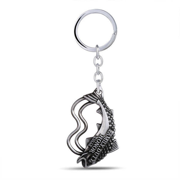Game of thrones Key Chain A Song of Ice and Fire Key Rings For Gift Chaveiro Car Keychain Jewelry Targaryen Key Holder Souvenir