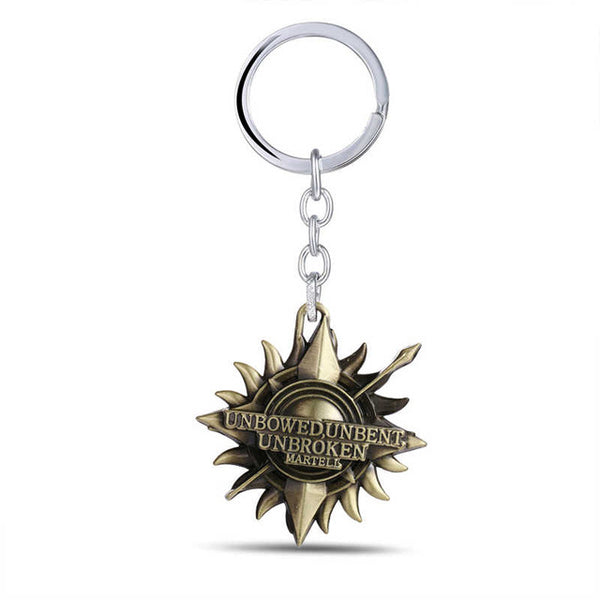 Game of thrones Key Chain A Song of Ice and Fire Key Rings For Gift Chaveiro Car Keychain Jewelry Targaryen Key Holder Souvenir