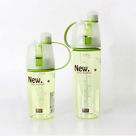 My Water bottle sport Spray bottle 400ml Cycling outdoor Moisturizing shaker Transparent Travel Plastic Water Camping Drinkware