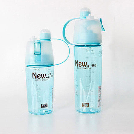 My Water bottle sport Spray bottle 400ml Cycling outdoor Moisturizing shaker Transparent Travel Plastic Water Camping Drinkware