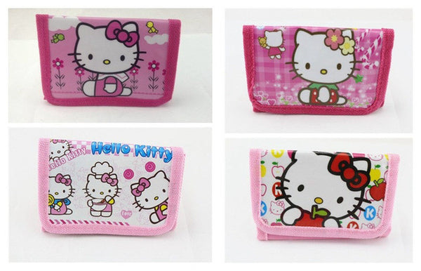 2016 New Hello Kitty Cat Coin Purse Cute Kids Cartoon Wallet Kawaii Bag Coin Pouch Children Purse Holder Women Coin Wallet