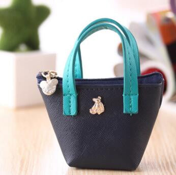Cartoon Girls Purse Handbag Bag Purse Cute Candy Color Leather Small Mini Coin Bag Children Kids Gifts