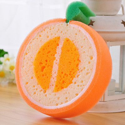 1 pcs Creative Fruits Sponge Brush Tableware Glass Washing Cleaning Kitchen Cleaner Tool  household items Free shipping