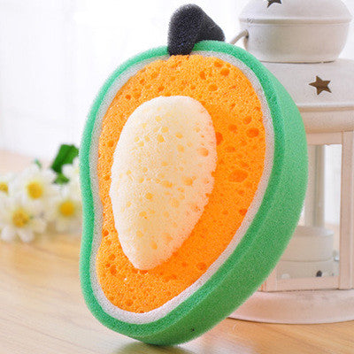 1 pcs Creative Fruits Sponge Brush Tableware Glass Washing Cleaning Kitchen Cleaner Tool  household items Free shipping