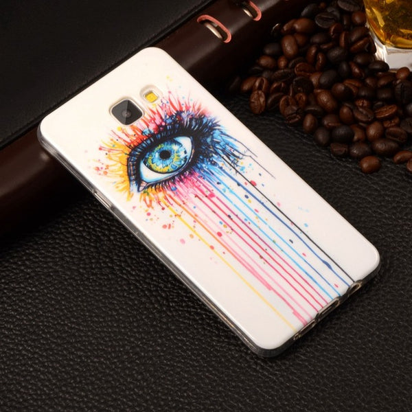 A510 Cartoon Gel Silicone Soft TPU Cover For Samsung Galaxy A5 (2016) A510 A510F 5.2" Plastic Back Skin Phone Protective Cases