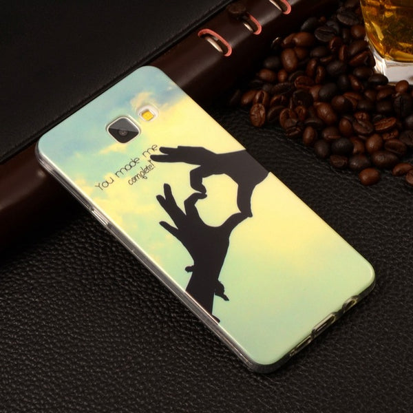 A510 Cartoon Gel Silicone Soft TPU Cover For Samsung Galaxy A5 (2016) A510 A510F 5.2" Plastic Back Skin Phone Protective Cases