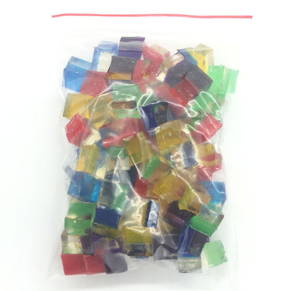 50g/lot Cuboid Double Colors soft Crystal soil Water Beads Plant and Flower Cultivation Home Vase decoration SJ011