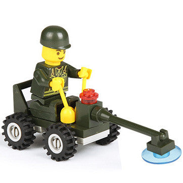 Military Engineering Plastic Toy Bricks Early Childhood Eduional Toys Boy Small Particles Assembled Model Building Kits Block