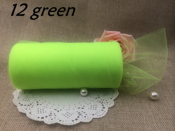 18colors 1pc 22mX15cm Wedding Table Runner Decoration Yarn Roll Crystal Tulle Organza Sheer Gauze Element wedding favors