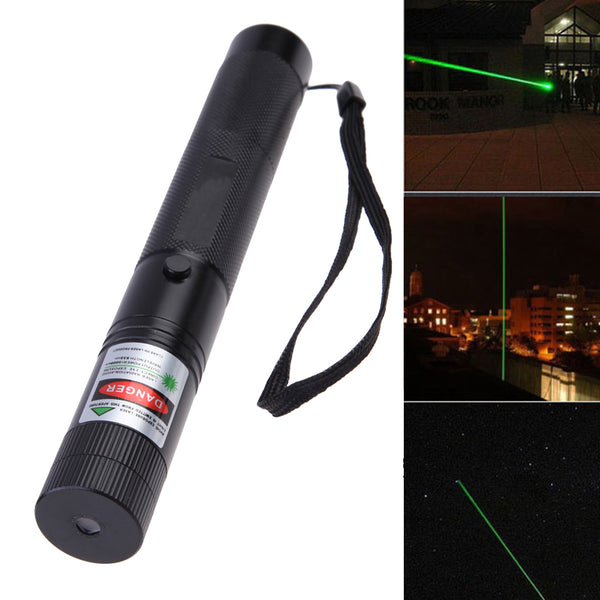 8000-10000 Meters Powerful Green Laser Pointer stars Pen With Star Cap flashlight included Batteries Light a match Hunting laser
