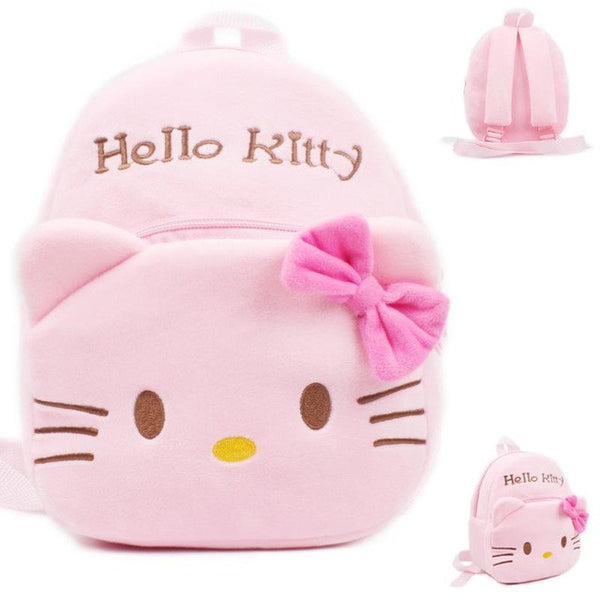 2016 Cartoon Kids Plush Backpacks Baby Mini Schoolbag Hello Kitty kindergarten Backpack Cute Children School Bags for Girls Boys