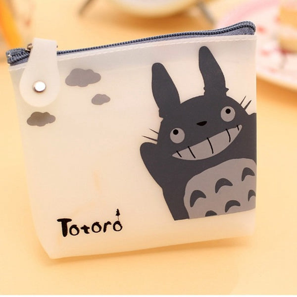 Cute Women Silicone Cartoon Totoro Coin Purse Wallet Pouch Case Bag Kids Bags Pouch Case Holder Bag 4 Types