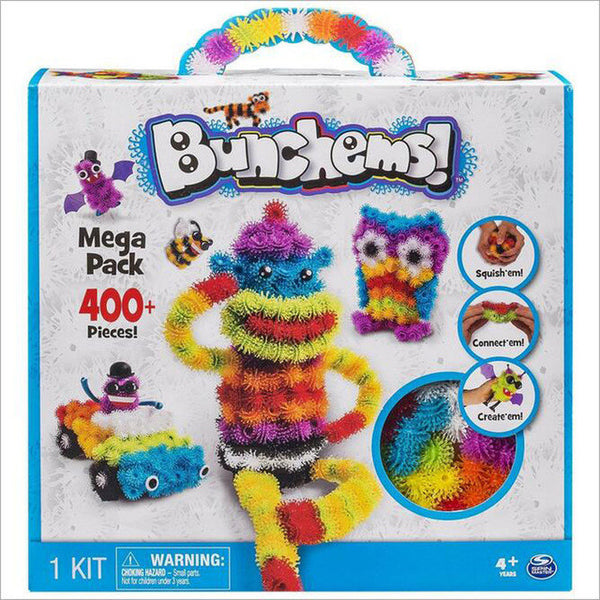 Bunchems 400 Piece Mega Pack - Squish, Connect and Create DIY Kid's Gift