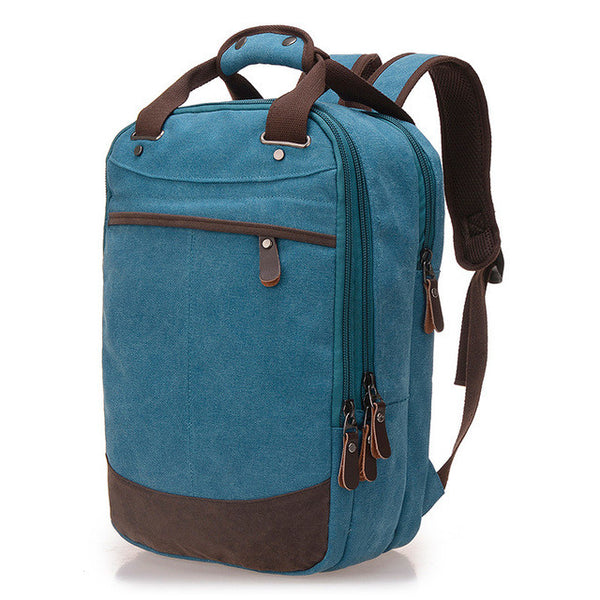 Factory direct foreign trade trend of casual canvas bag man bag computer backpack student leisure shoulder bags