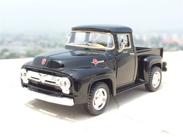 Brand New 1/38 Scale Car Toys 1956 Ford F100 Pickup Diecast Metal Pull Back Car Model Toy For Gift Kids Collection FreeShipping