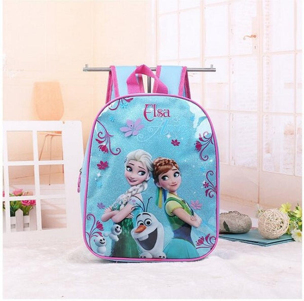 2017 New kids cartoon Elsa Anna schoolbag girls princess cute school bag sofia Kindergarten backpacks in stock