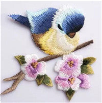 Birds Patch Embroidery Iron On Patches For Clothes Dresses DIY Accessory