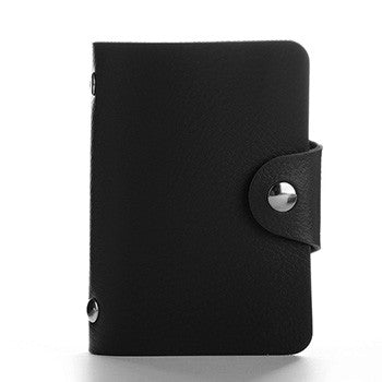 Mara's Dream 24 Bits Women Men Credit Card Holder PU Leather Hasp Unisex ID Holders Package Organizer Manager 2017