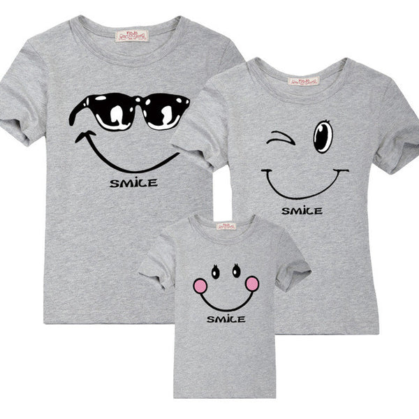 Family matching clothes mother daughter dresses son outfits cotton casual short-sleeve T-shirt family look father baby clothing