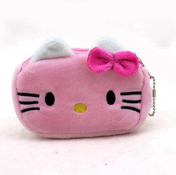 Women Plush Coin Purse Cute Totoro Hello Kitty Wallets Storage Bags Monederos Card Bags Bolsas Carteira Feminina Coin Bag