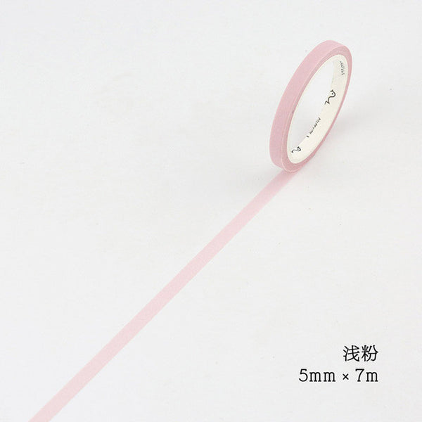 DIY Cute Kawaii Solid Color Masking Washi Tape Lovely Decorative Tape For Photo Album Diary Free Shipping 3012