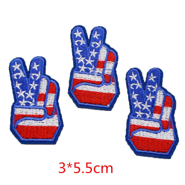 1piece/lot Patch DIY Embroidered Patches Fabric Badges Iron-On Sewing For Patches Clothes Hat Decorative Ornament 082007291