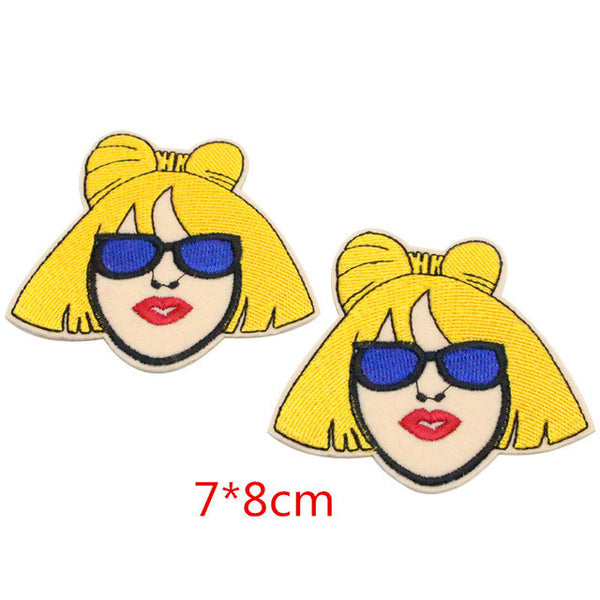 1piece/lot Patch DIY Embroidered Patches Fabric Badges Iron-On Sewing For Patches Clothes Hat Decorative Ornament 082007291