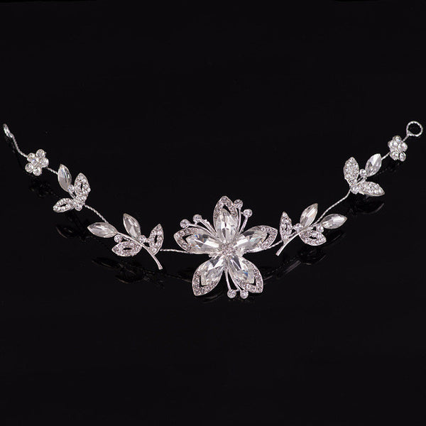 CZ Diamond Tiaras And Crowns Bridal Hair Ornaments For Weddings Crystals Pearls Hair Accessories Forehead Jewelry Women Diadem