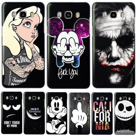 Cool Cartoon Hard PC Phone Back Cover Case For Samsung Galaxy J3 J5 J7 A3 A5 2016 2015 S3 S4 S5 Mini S6 Edge Note 3 4