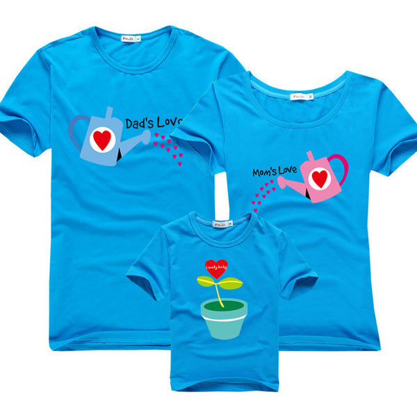 Mother daughter matching clothes/the seeds of love/matching clothes family 100%cotton family matching outfits father mother  son