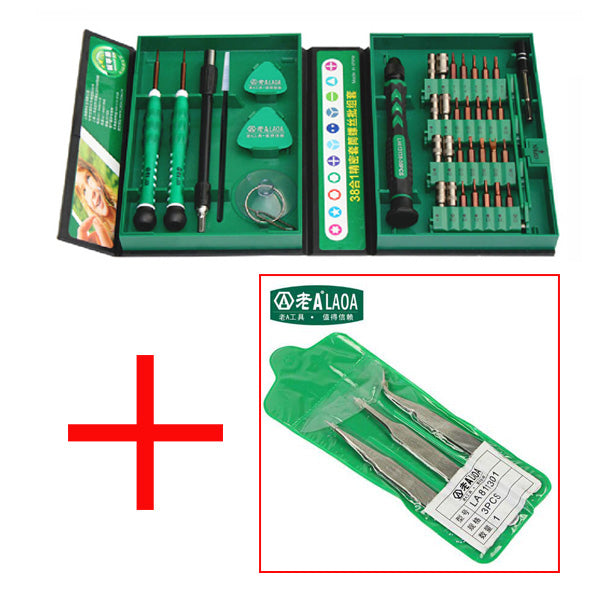 LAOA Sale Screwdriver Set 38 in1 Repair Tools Kit Precision S2 Alloy Steel ferramentas tool for Cell Phone iPhone 4s,5s,6s,PSP