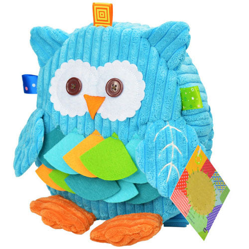 Plush Owl Backpack Toddler Toys Backpack Baby Food Bags Storage Bags Toys cartoon Infant toddler doll Toys gift